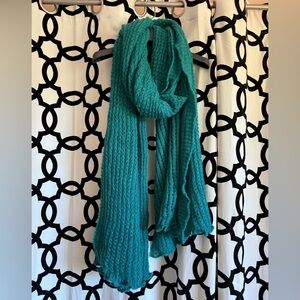 Teal Knit Scarf